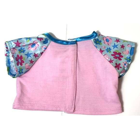 Build A Bear BAB Clothes & Backpack Lot Carrier Pink Hearts Smurfette Care Bear - Picture 13 of 14